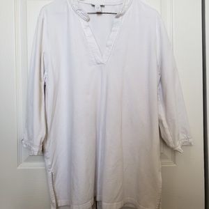 Charter Club White Tunic Top